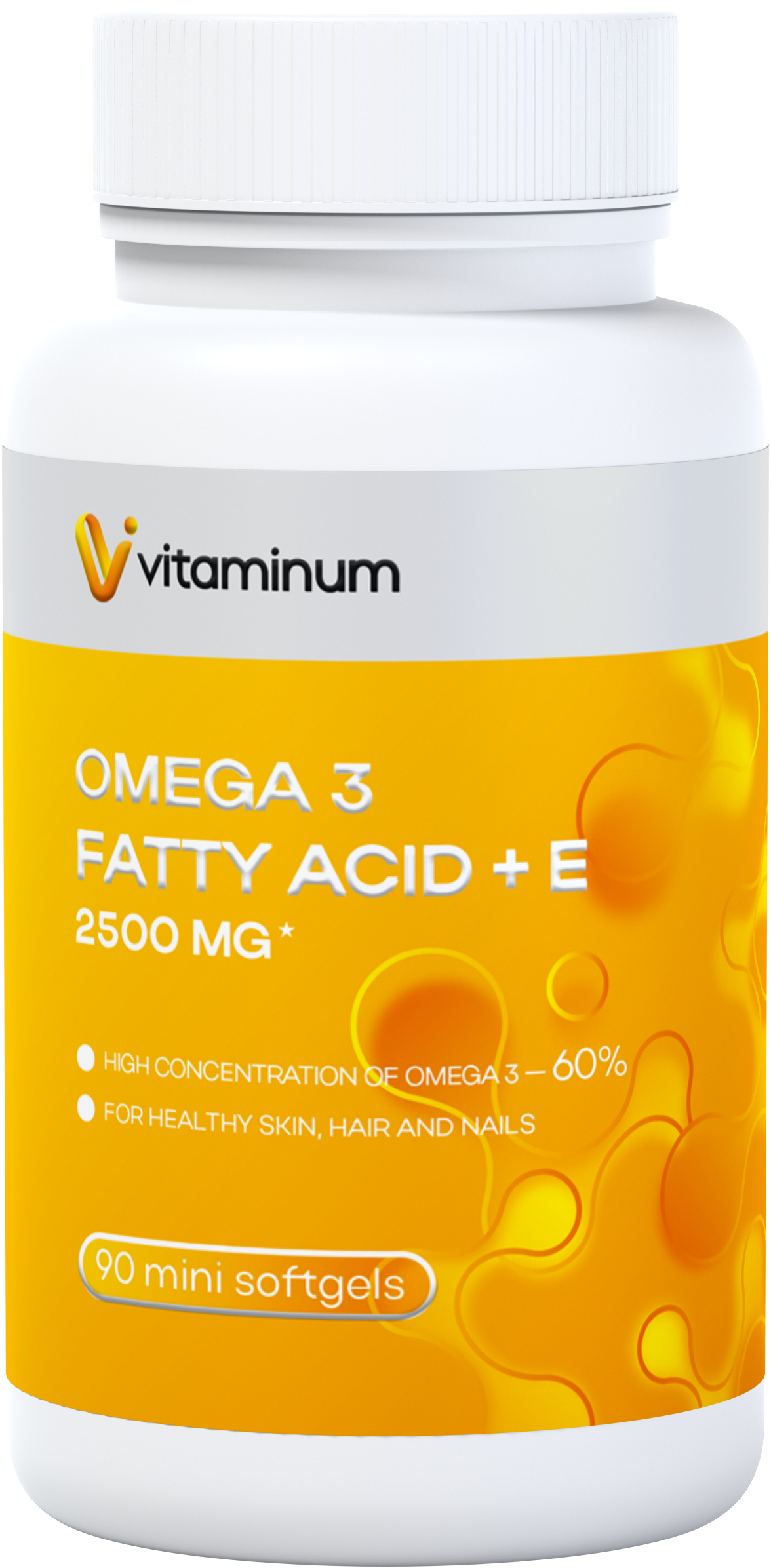  Vitaminum ОМЕГА 3 60% + витамин Е (2500 MG*) 90 капсул 700 мг   в Камышине